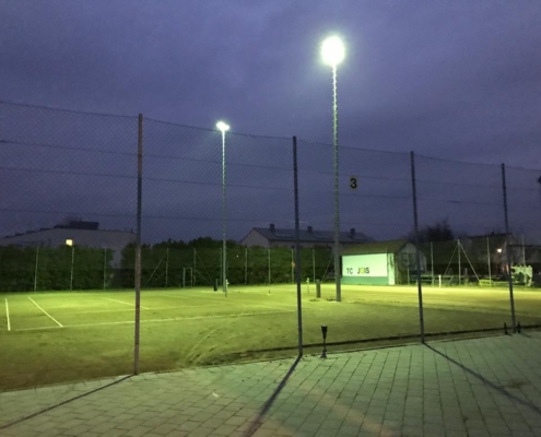 Flutlicht beim Einschalten.